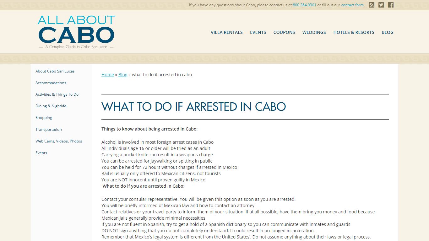 what to do if arrested in cabo - All About Cabo